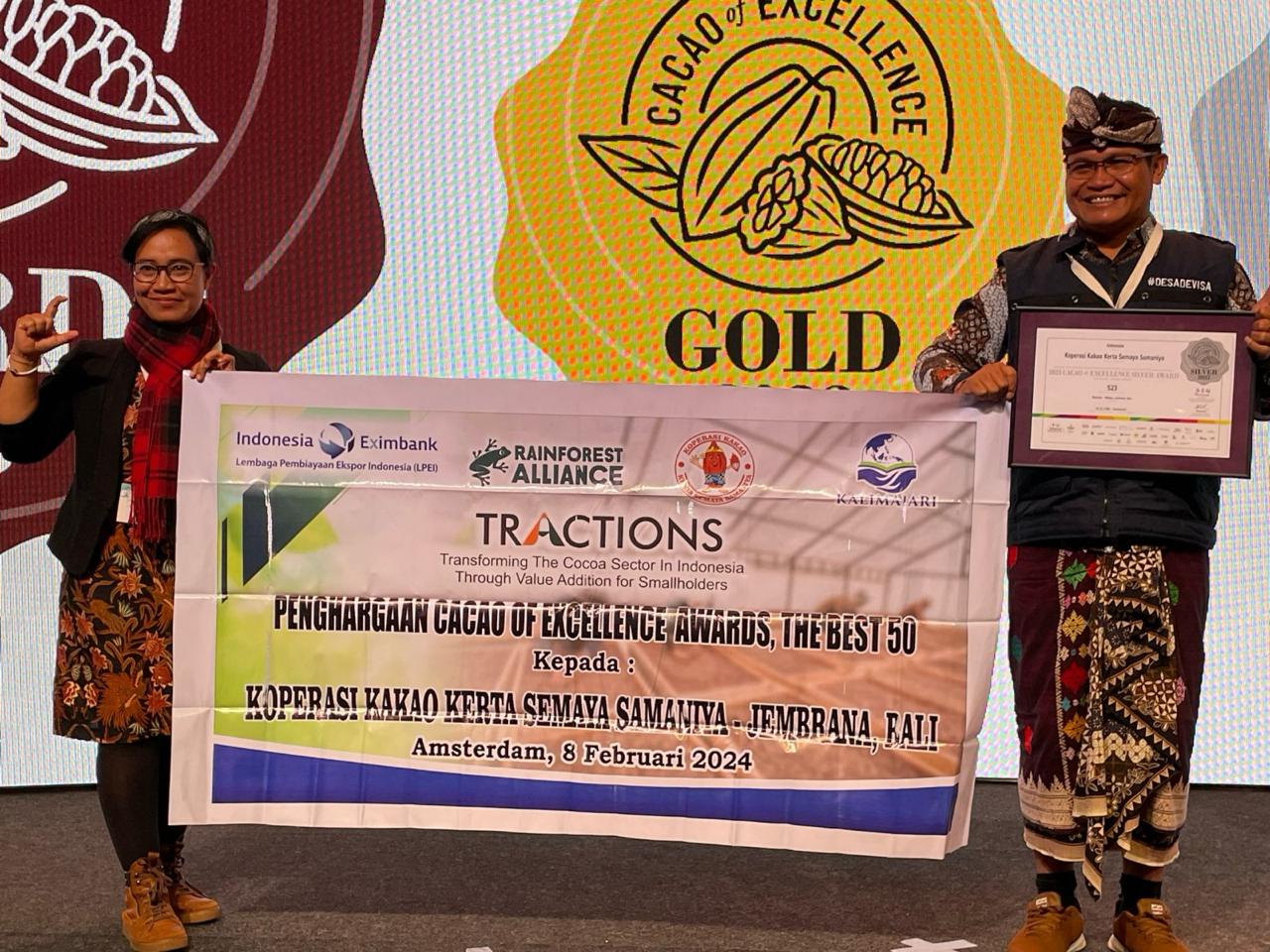 Proud, Jembrana's Cocoa Wins Cacao of Excellence Silver Award 2023